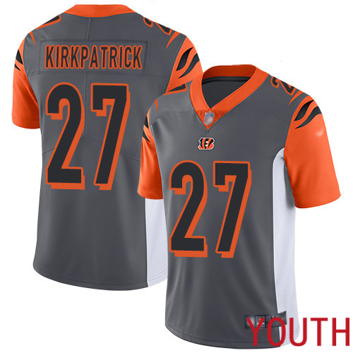 Cincinnati Bengals Limited Silver Youth Dre Kirkpatrick Jersey NFL Footballl #27 Inverted Legend